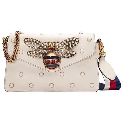 gucci broadway white leather clutch|Gucci hysteria clutch.